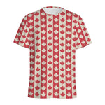 Canadian Maple Leaf Pattern Print Men's Sports T-Shirt