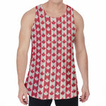 Canadian Maple Leaf Pattern Print Men's Velvet Tank Top