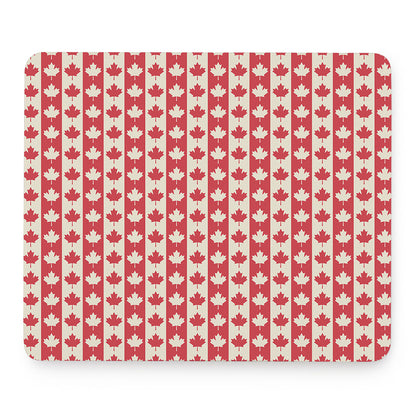 Canadian Maple Leaf Pattern Print Mouse Pad