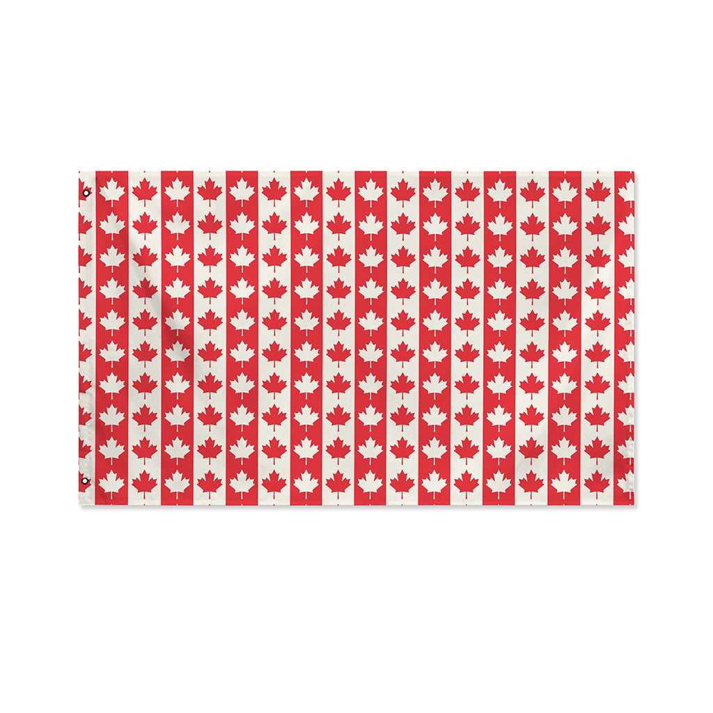 Canadian Maple Leaf Pattern Print Polyester Flag