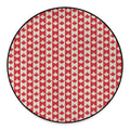 Canadian Maple Leaf Pattern Print Round Floor Mat