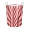 Canadian Maple Leaf Pattern Print Round Laundry Basket