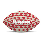 Canadian Maple Leaf Pattern Print Rugby Ball