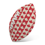 Canadian Maple Leaf Pattern Print Rugby Ball
