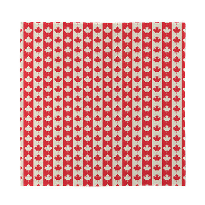 Canadian Maple Leaf Pattern Print Silk Bandana