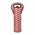 Canadian Maple Leaf Pattern Print Single Neoprene Wine Tote