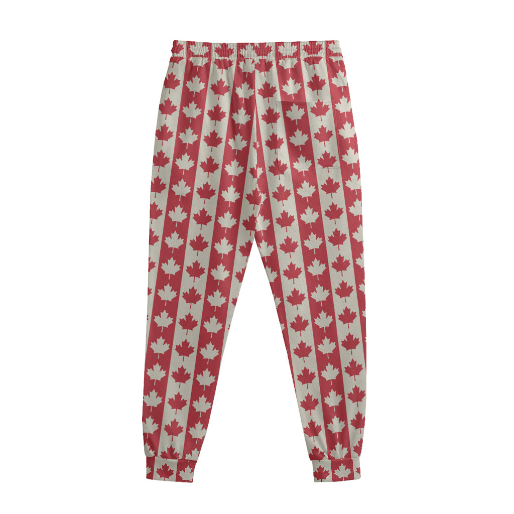 Canadian Maple Leaf Pattern Print Sweatpants