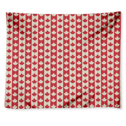 Canadian Maple Leaf Pattern Print Tapestry