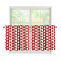 Canadian Maple Leaf Pattern Print Tier Curtains