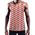 Canadian Maple Leaf Pattern Print Men's Workout Tank Top