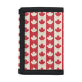 Canadian Maple Leaf Pattern Print Trifold Wallet