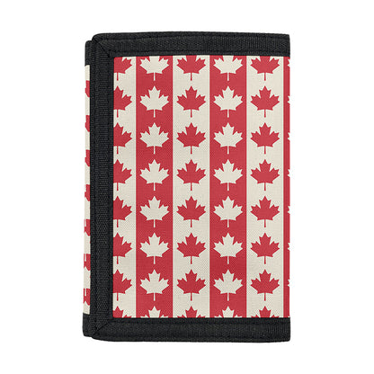 Canadian Maple Leaf Pattern Print Trifold Wallet