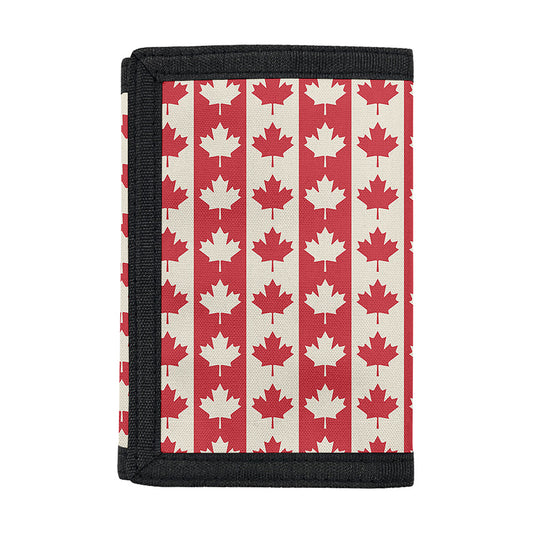 Canadian Maple Leaf Pattern Print Trifold Wallet