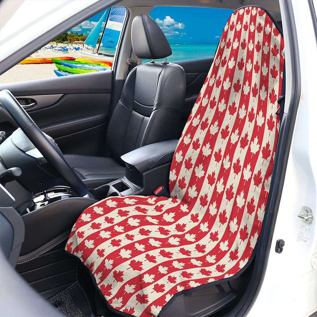 Canadian Maple Leaf Pattern Print Waterproof Car Seat Cover