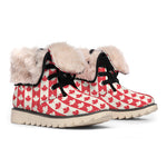 Canadian Maple Leaf Pattern Print Winter Boots