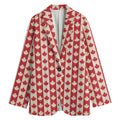 Canadian Maple Leaf Pattern Print Women's Blazer