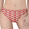 Canadian Maple Leaf Pattern Print Women's Thong