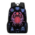 Cancer And Astrological Signs Print 17 Inch Backpack