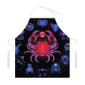 Cancer And Astrological Signs Print Adjustable Apron