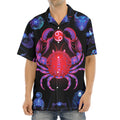 Cancer And Astrological Signs Print Aloha Shirt