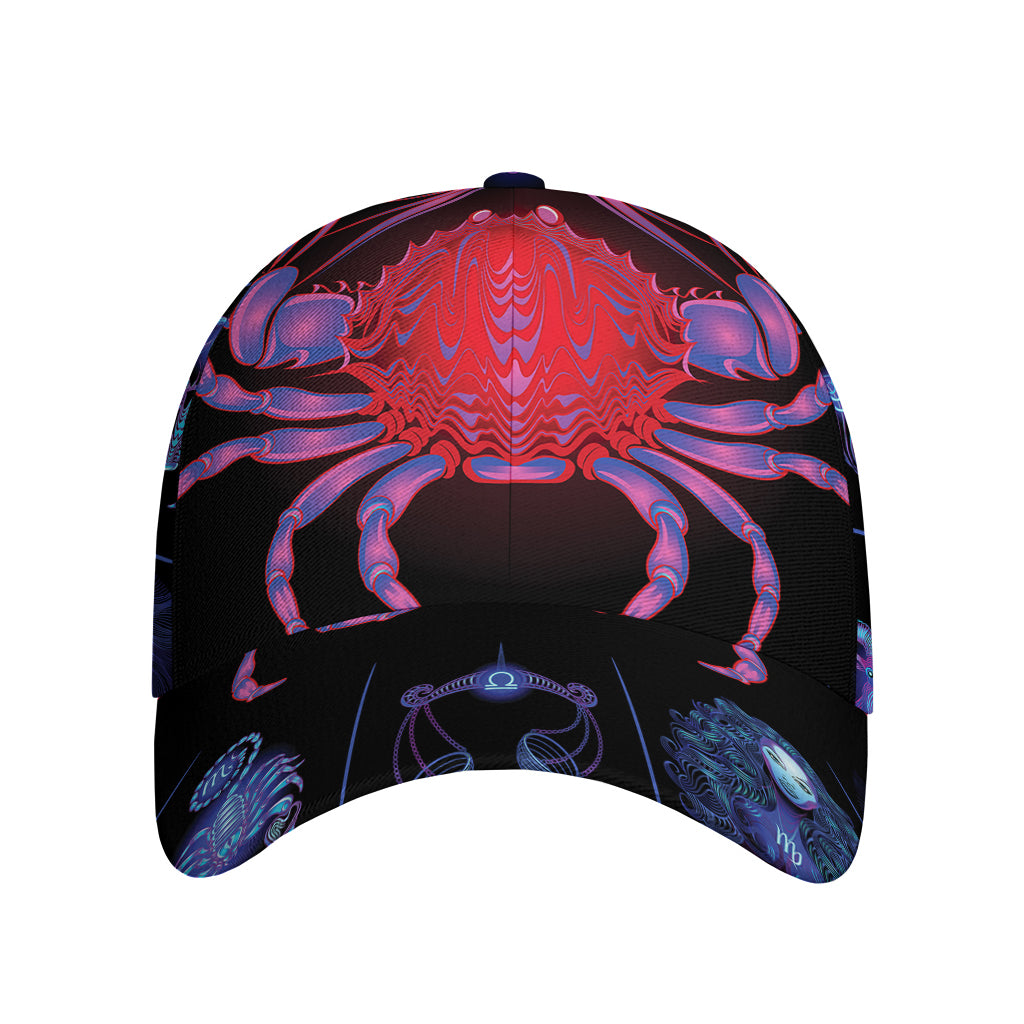 Cancer And Astrological Signs Print Baseball Cap