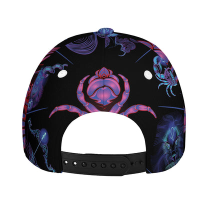 Cancer And Astrological Signs Print Baseball Cap