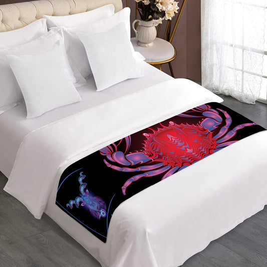 Cancer And Astrological Signs Print Bed Runner