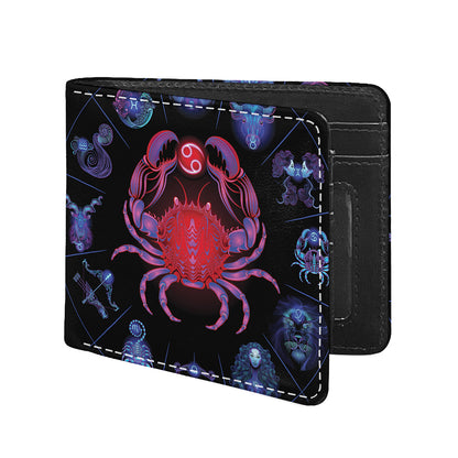 Cancer And Astrological Signs Print Bifold Wallet