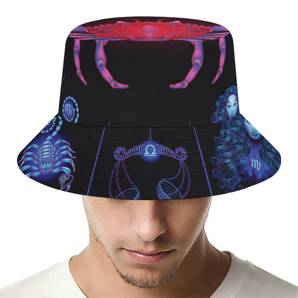 Cancer And Astrological Signs Print Bucket Hat