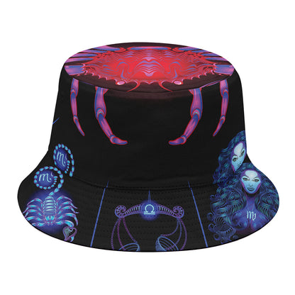 Cancer And Astrological Signs Print Bucket Hat