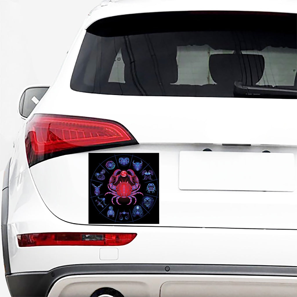 Cancer And Astrological Signs Print Car Sticker