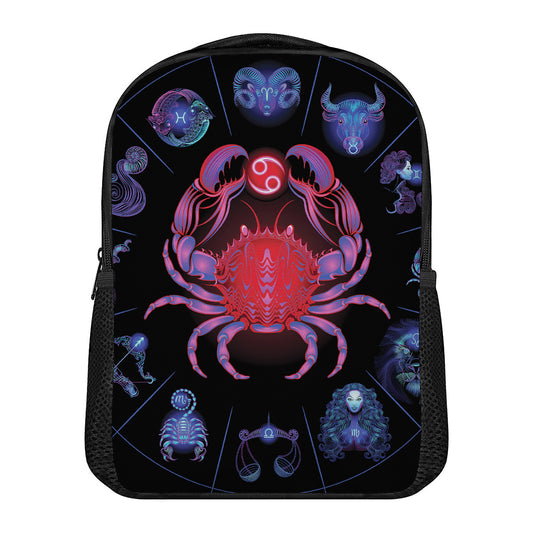 Cancer And Astrological Signs Print Casual Backpack