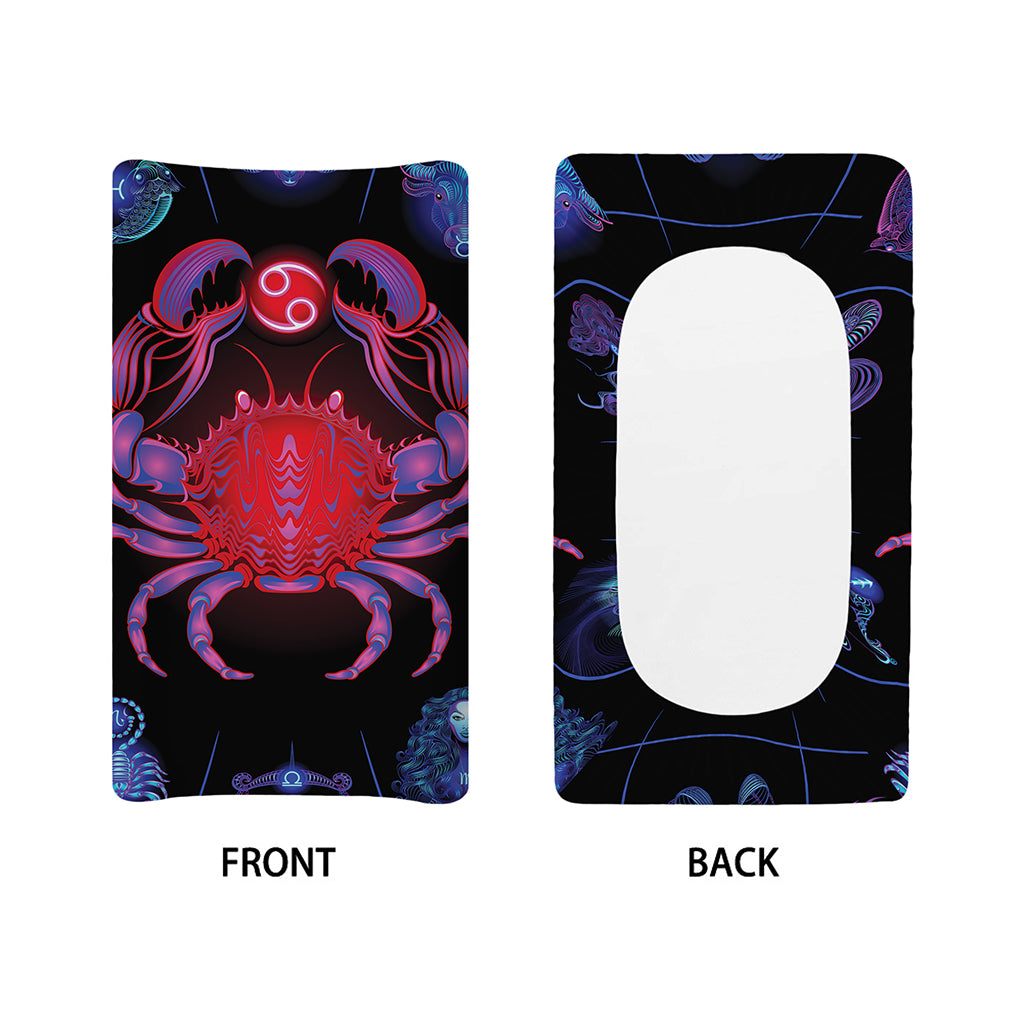Cancer And Astrological Signs Print Changing Pad Cover