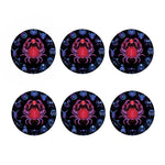 Cancer And Astrological Signs Print Coaster Set