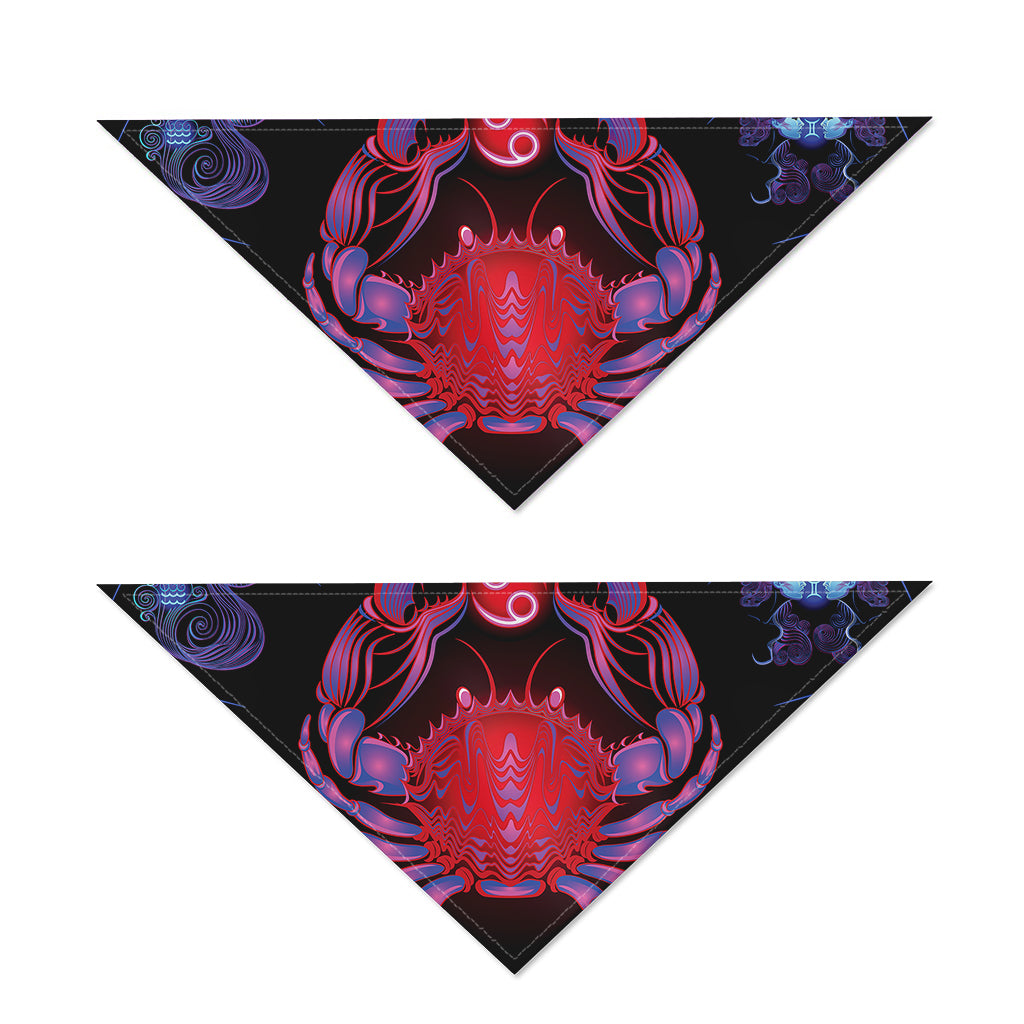 Cancer And Astrological Signs Print Dog Bandana