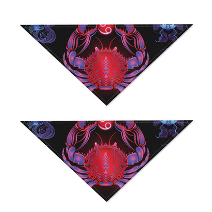 Cancer And Astrological Signs Print Dog Bandana
