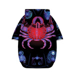 Cancer And Astrological Signs Print Dog Zip Up Hoodie