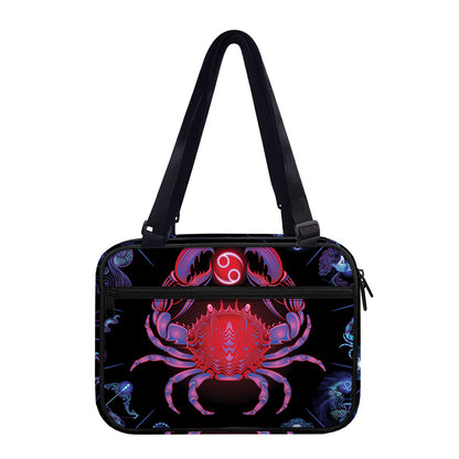 Cancer And Astrological Signs Print Double Strap Bible Bag