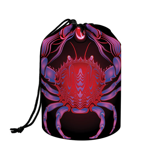 Cancer And Astrological Signs Print Drawstring Makeup Bag