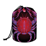 Cancer And Astrological Signs Print Drawstring Makeup Bag