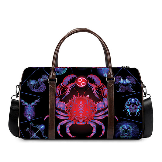 Cancer And Astrological Signs Print Duffle Bag