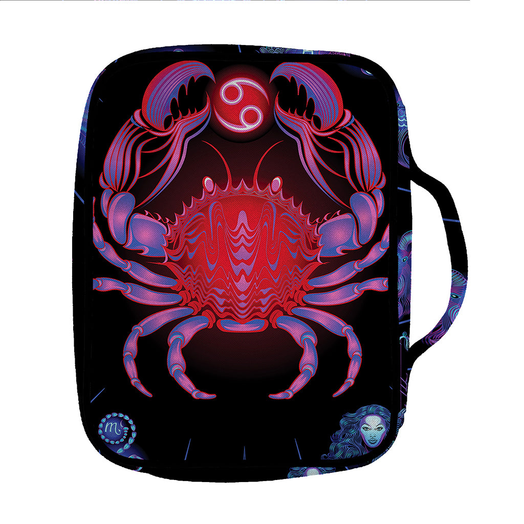 Cancer And Astrological Signs Print Front Pocket Bible Bag