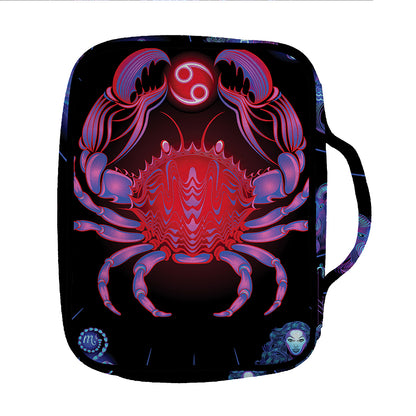 Cancer And Astrological Signs Print Front Pocket Bible Bag