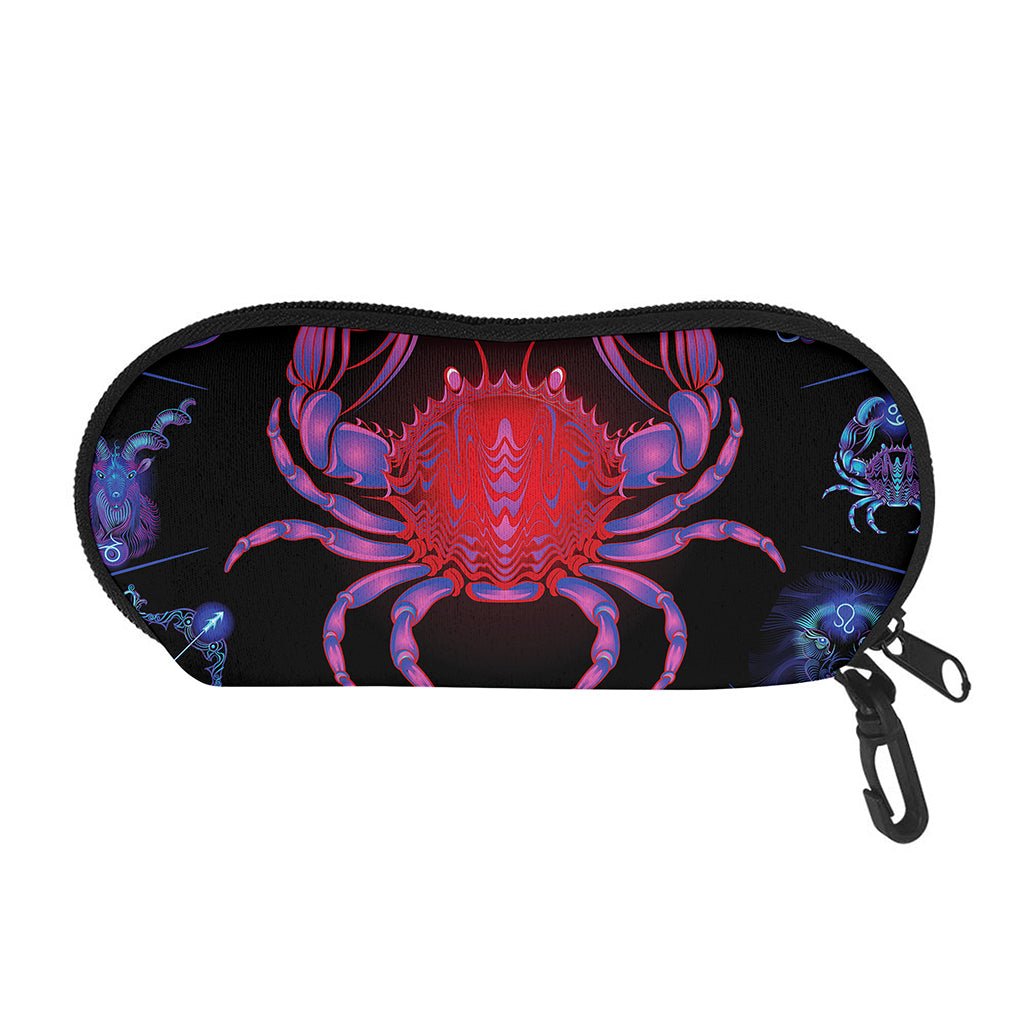 Cancer And Astrological Signs Print Glasses Case