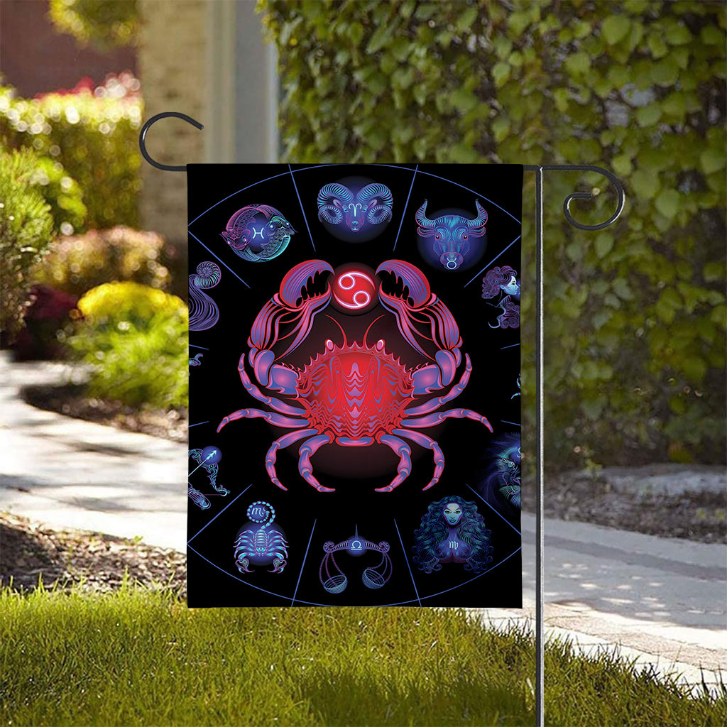 Cancer And Astrological Signs Print House Flag