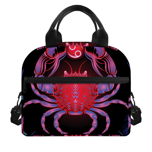 Cancer And Astrological Signs Print Insulated Lunch Bag