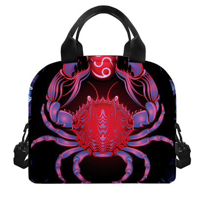 Cancer And Astrological Signs Print Insulated Lunch Bag