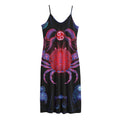 Cancer And Astrological Signs Print Jersey Midi Cami Dress