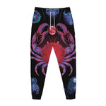 Cancer And Astrological Signs Print Jogger Pants