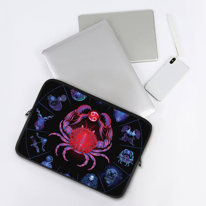Cancer And Astrological Signs Print Laptop Sleeve